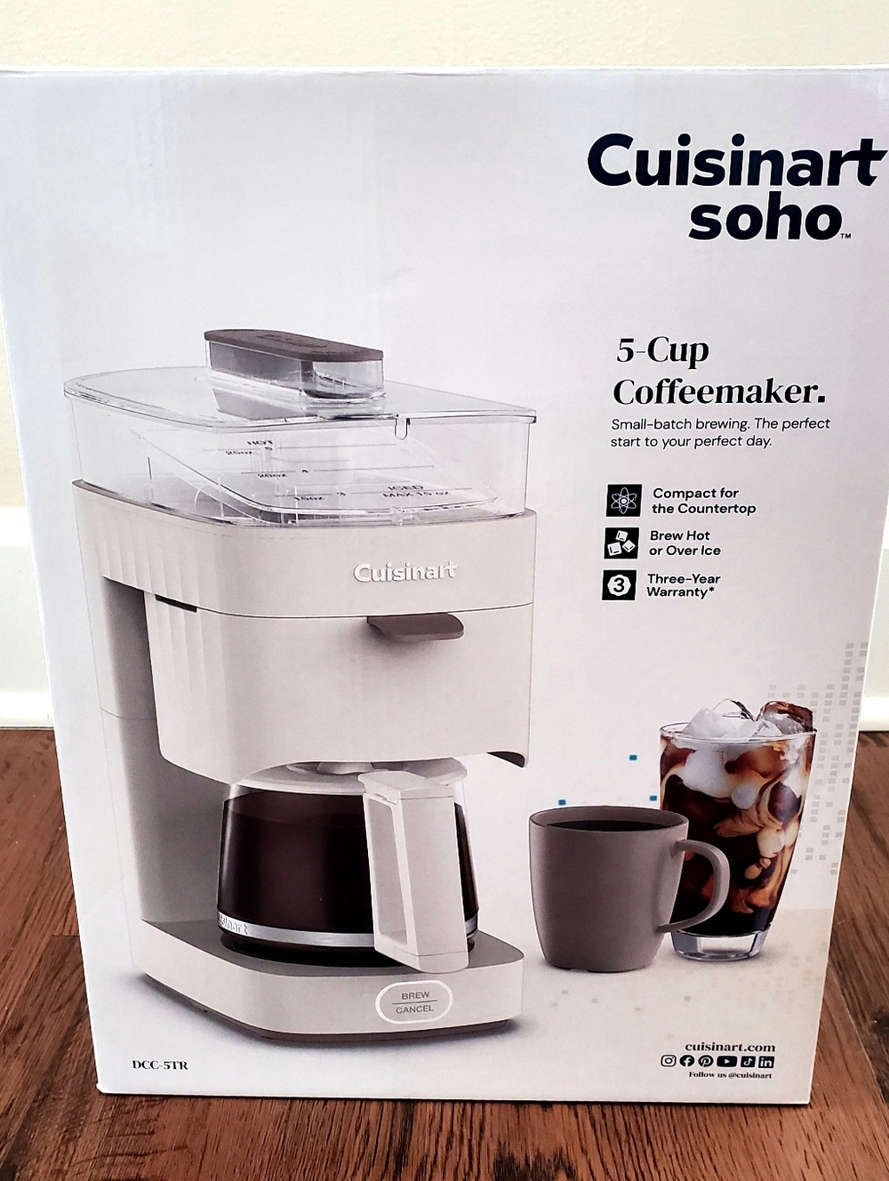 Cuisinart 5c SOHO Drip Coffee Maker Truffle